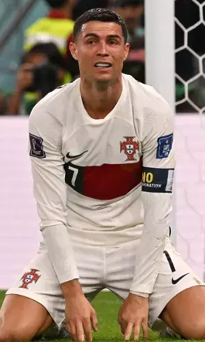 Watch: Ronaldo crying like a baby after Portugal’s exit from World Cup