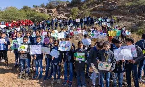 School students join call to save Aravallis