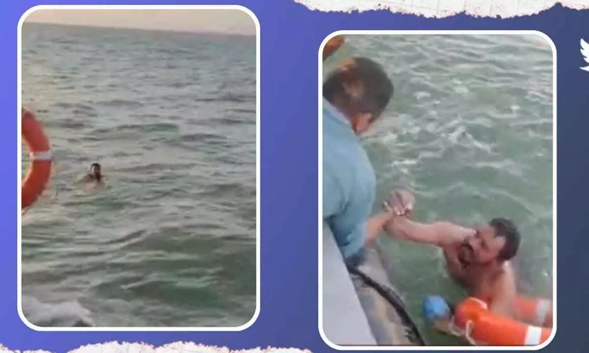 Kerala Coastal Police Rescue A Fisherman From Tamil Nadu