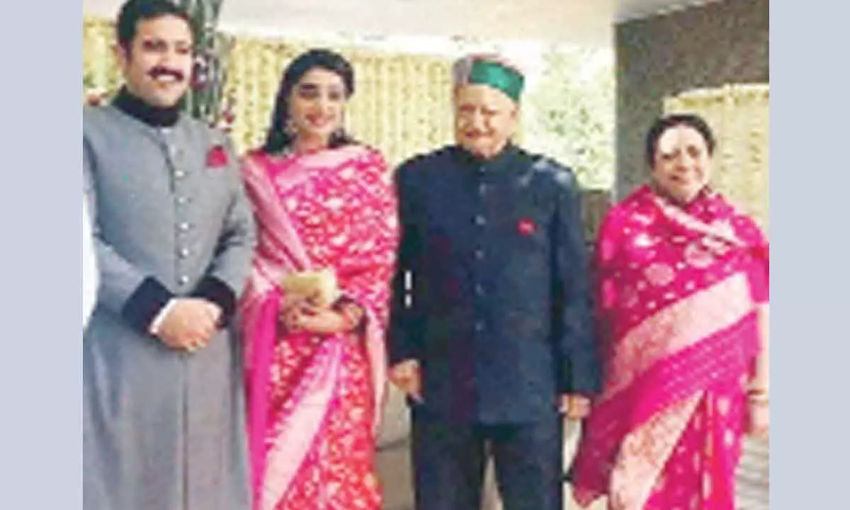 Himachal ex-CMs wife, son summoned over dowry case