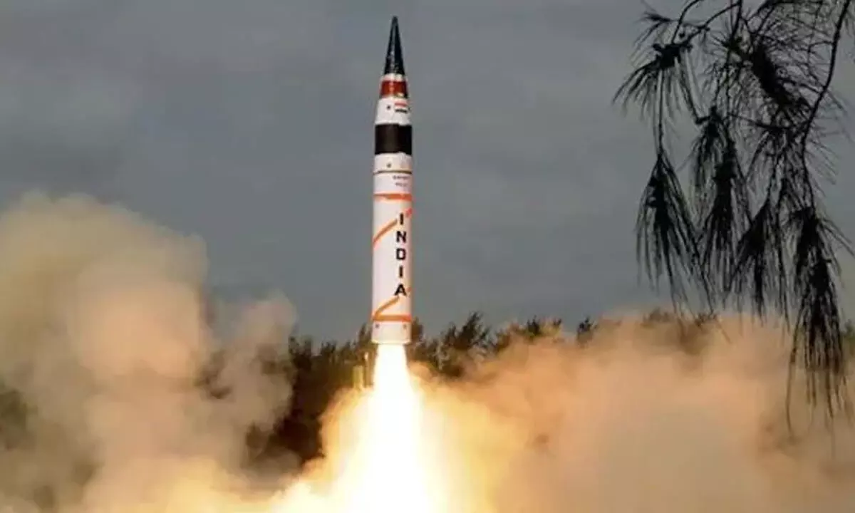 India test-fires Agni-V ballistic missile