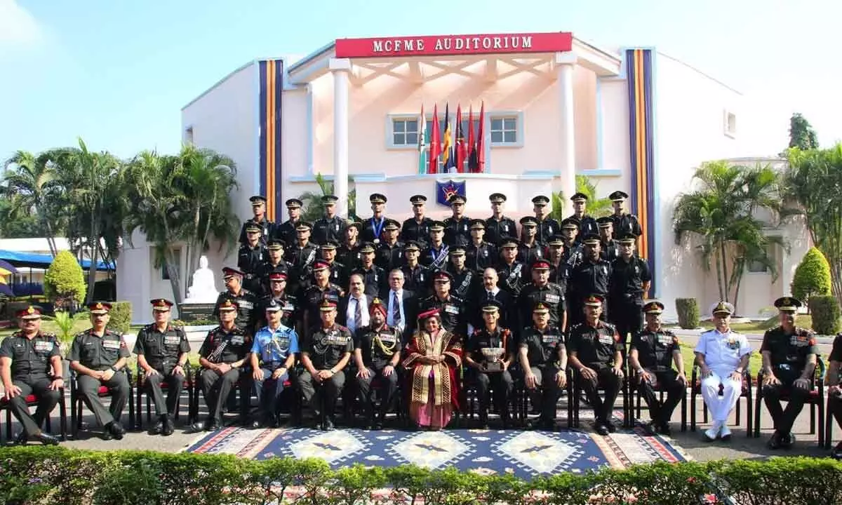 Governor Tamilisai Soundararajan presents engineering degrees to Indian army officers