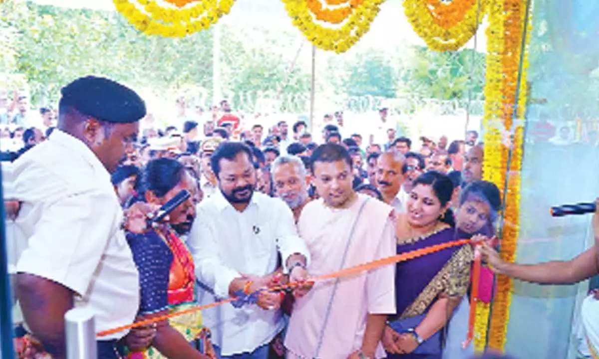 Minister Raja inaugurates centralised hi-tech kitchen