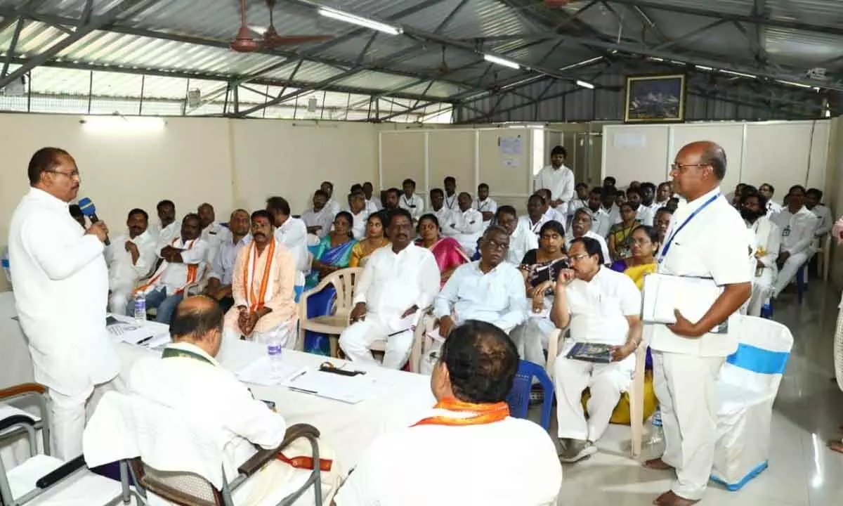 Minister Kottu urges to improve Simhachalam amenities