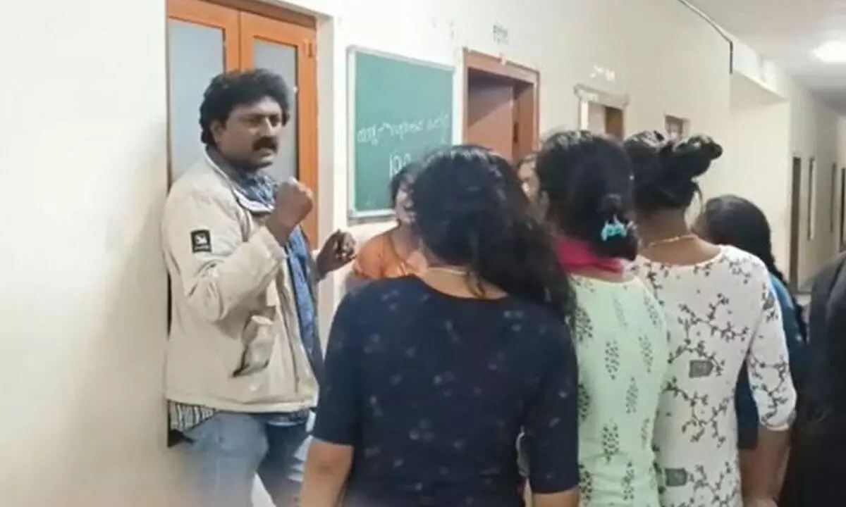 Girls In Karnataka Beat Teacher With Sticks For Allegedly Sexually Harassing Girls