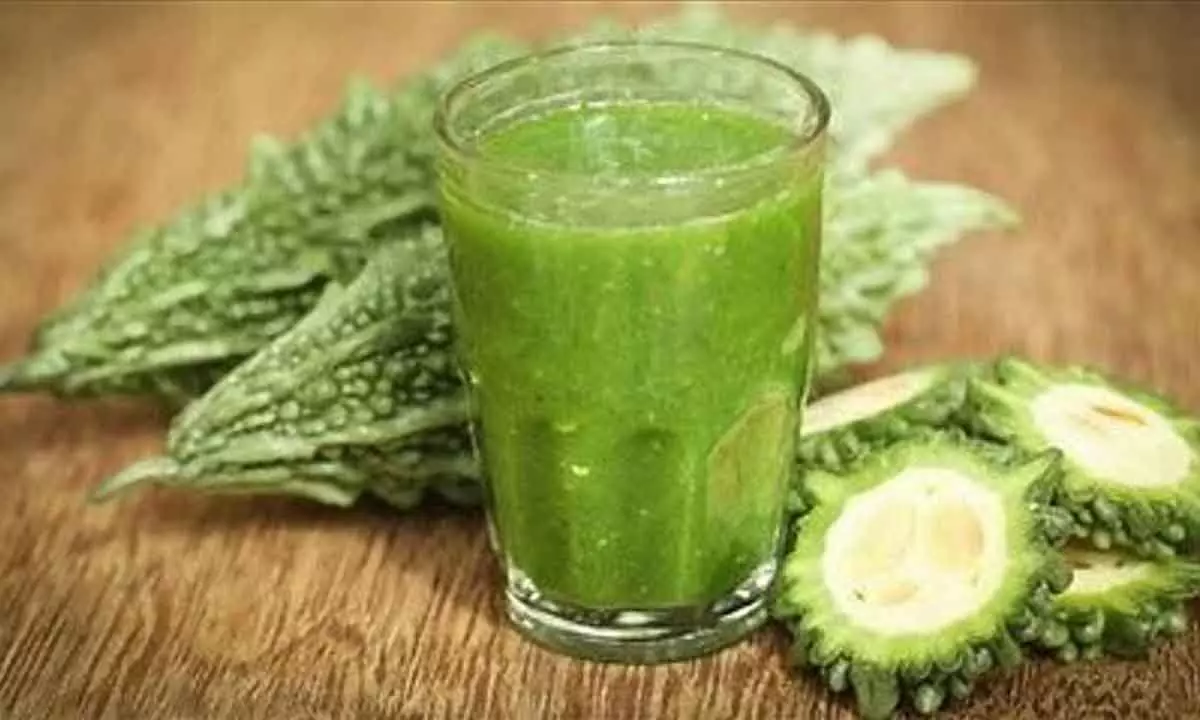 Karela juice, help control blood sugar levels, if you have family history of diabetes, start having this juice.