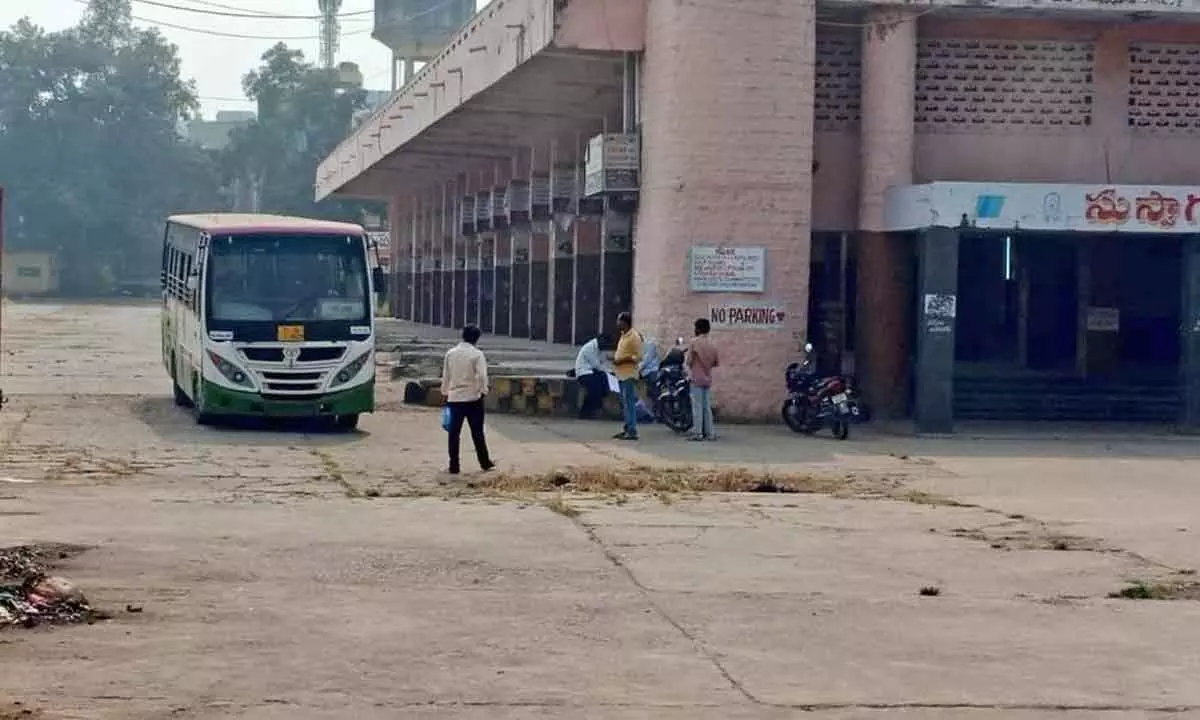 PHOTO: Old RTC bus stand at Mayuri centre at Khammam