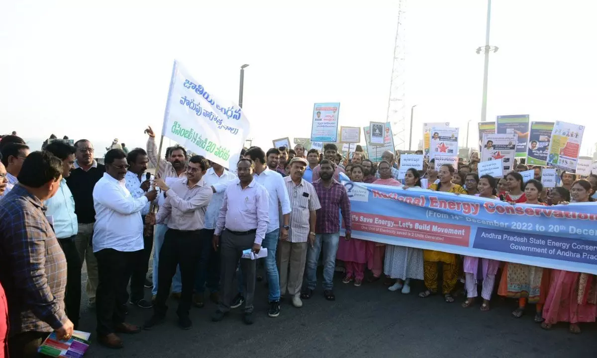 APEPDCL organises rally on energy conservation