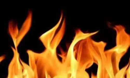 Scrap gutted in fire in Adilabad