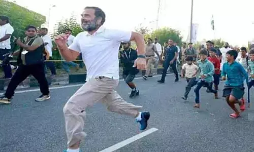 Rahuls Bharat Jodo Yatra rolls in sprints, football, badminton