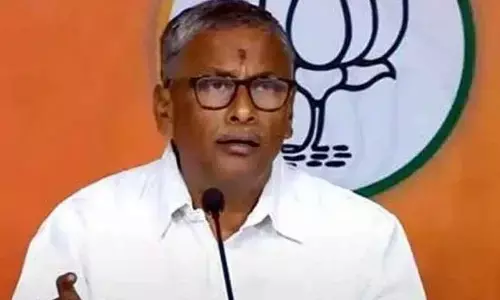 Telangana State BJP vice-president N V S S Prabhakar