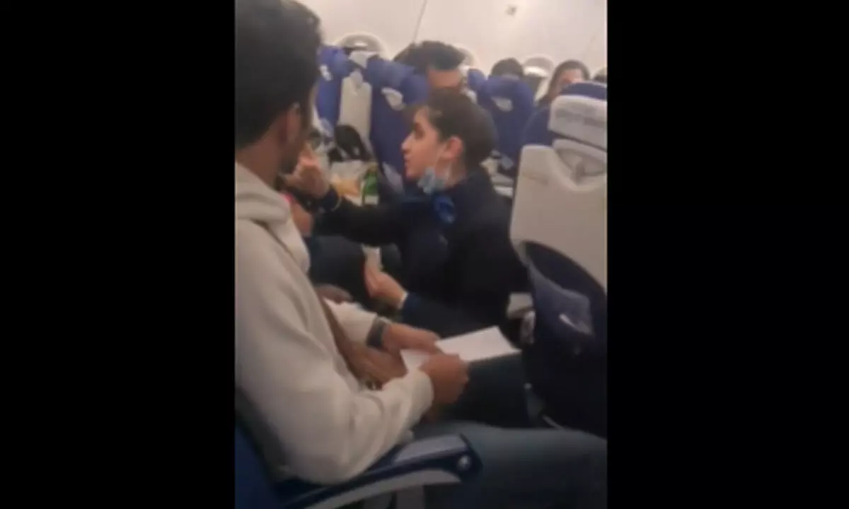 Watch The Trending Video Of  A Heated Argument Between IndiGo Crew Member And Passenger