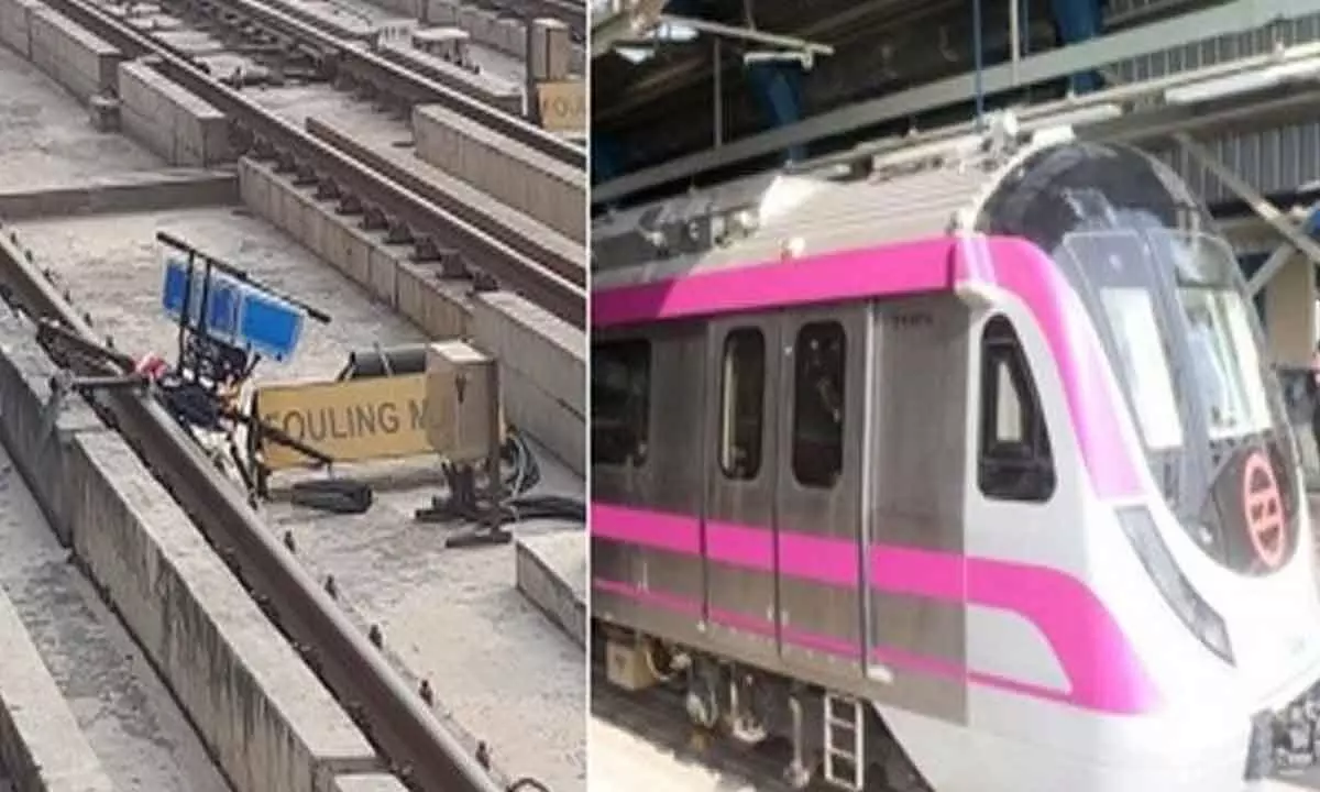 Drone falls on Delhi Metro track, disrupts service