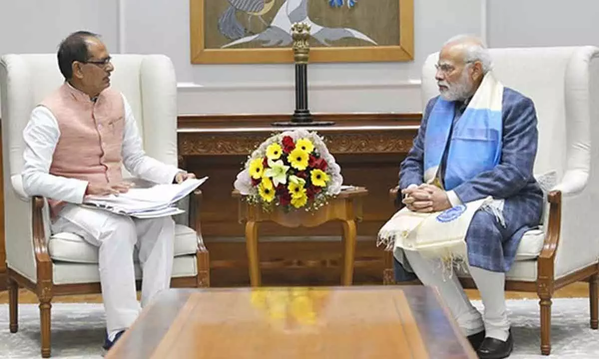 Shivraj meets PM Modi in Delhi, discuss several issues on public welfare and upcoming events