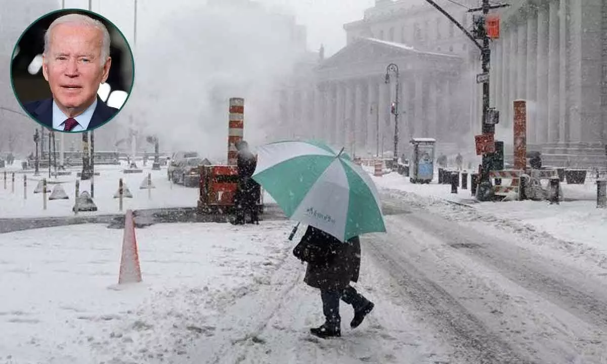 Biden approves federal aid to New York amid deadly blizzard