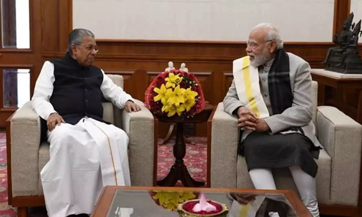Kerala chief minister Pinarayi Vijayan meets PM Modi in Delhi