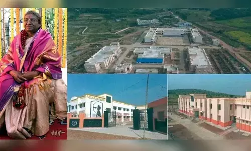 President inaugurates model schools for tribals in Telangana State