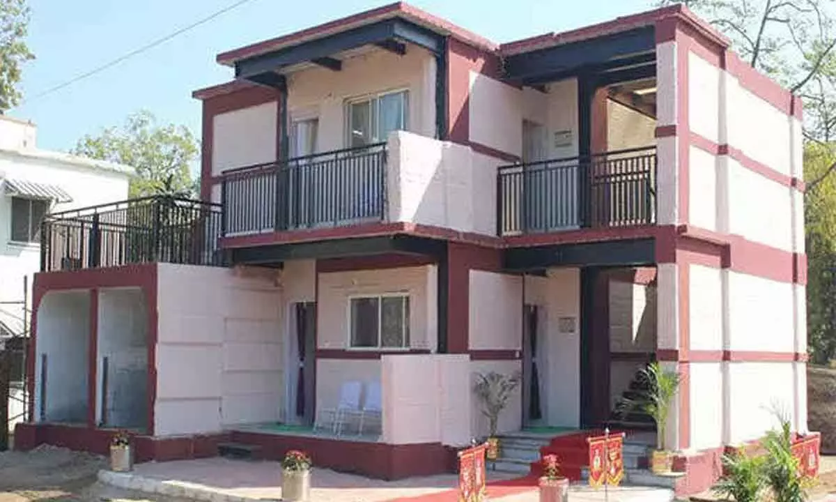 Indian Armys first ever two-storey 3D printed dwelling unit