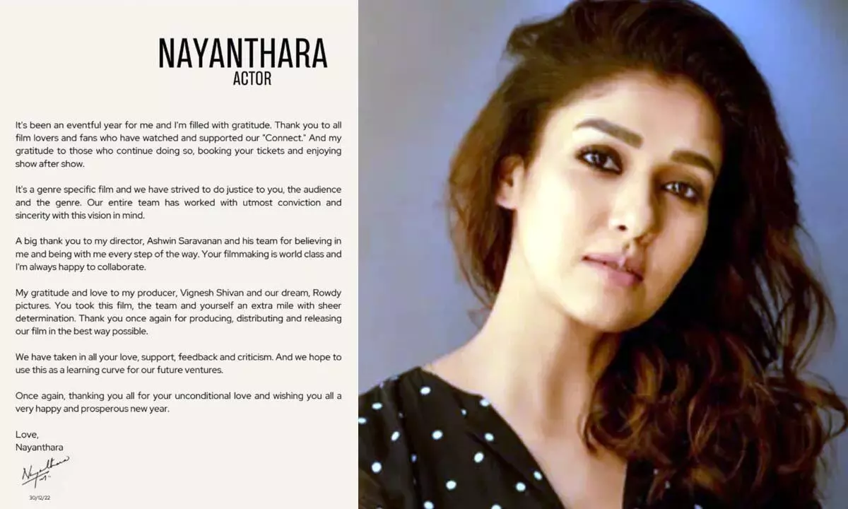 Connect Released In Hindi And Thus Nayanthara Pens A Heartfelt ‘Thank You’ Note