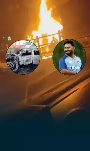 Watch - Rishabh Pant’s car burst into flames