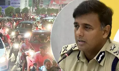 New Year celebrations in the city. City CP Kanthi Rana Tata