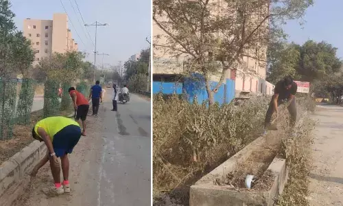 Bachupally residents organise cleanness drive