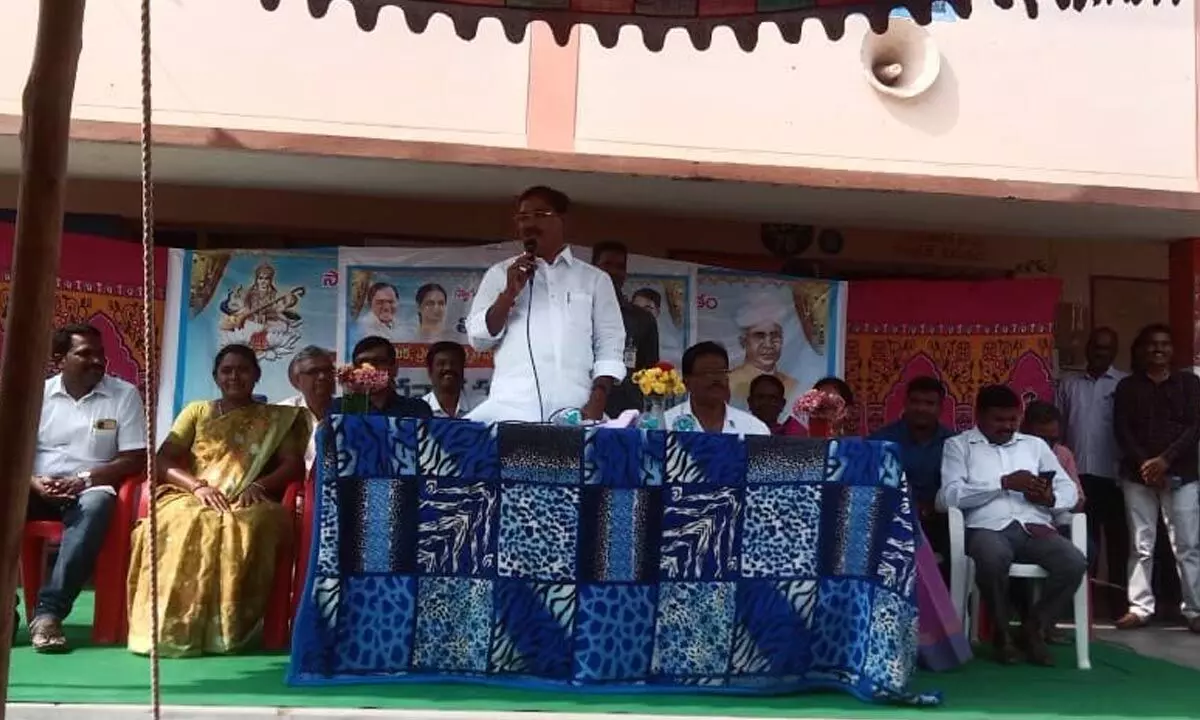 Minister Niranjan launches Toli Mettu children learning exhibition in Wanaparthy