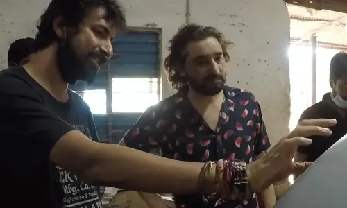 A small making video from Nag Ashwins Project K is unveiled on the occasion of the New Year!