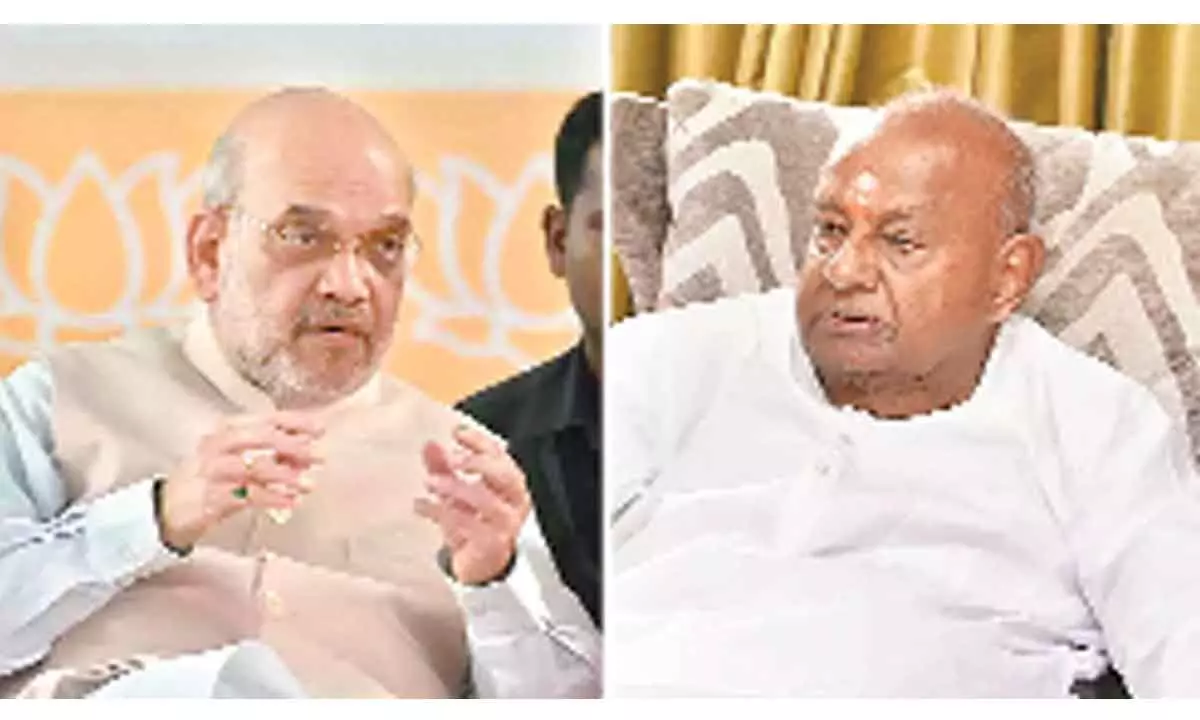 Ktaka polls: Is JD(S) cosying up to BJP in its battle for survival?