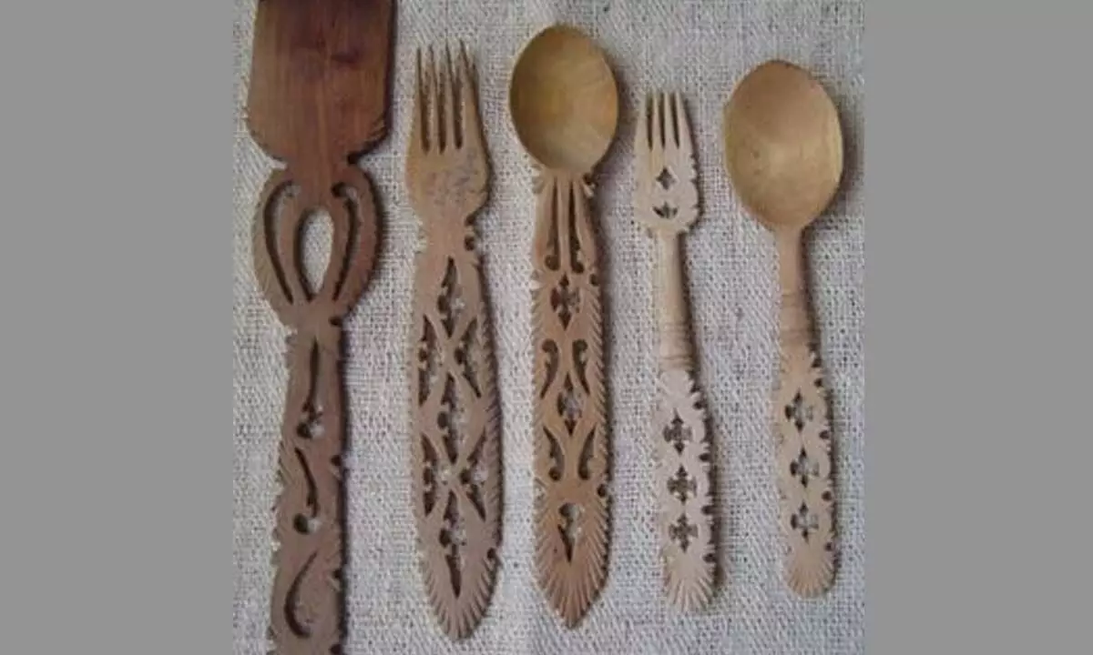 Udayagiri wooden cutlery