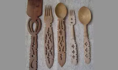 Udayagiri wooden cutlery