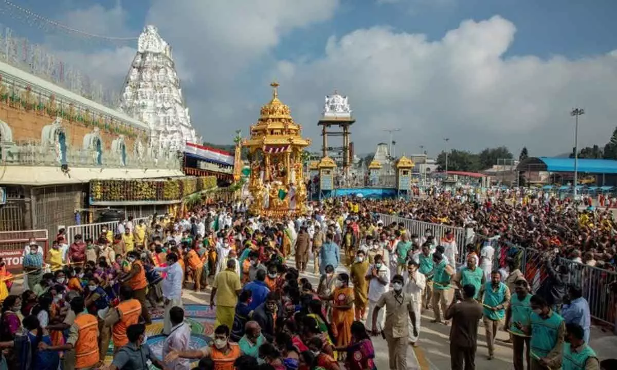 Temples in AP, Telangana crowded with devotees amid Mukkoti Ekadashi