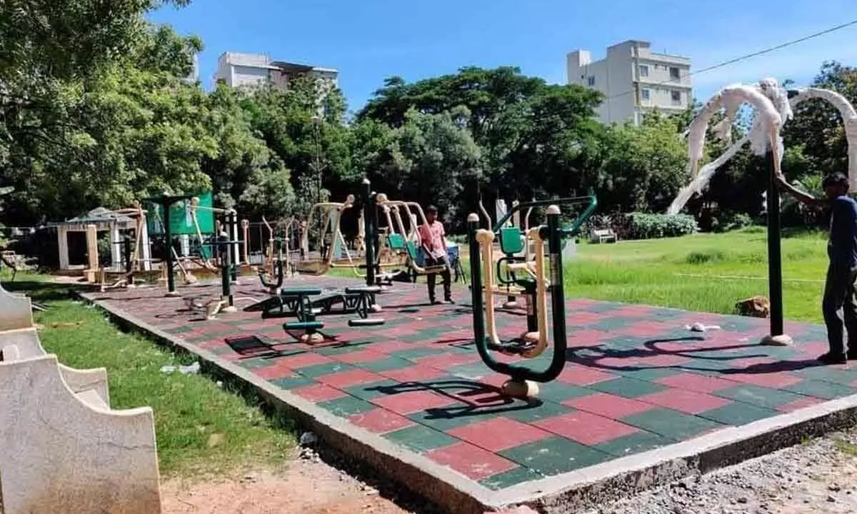 Open gyms in GHMC parks yielding good response