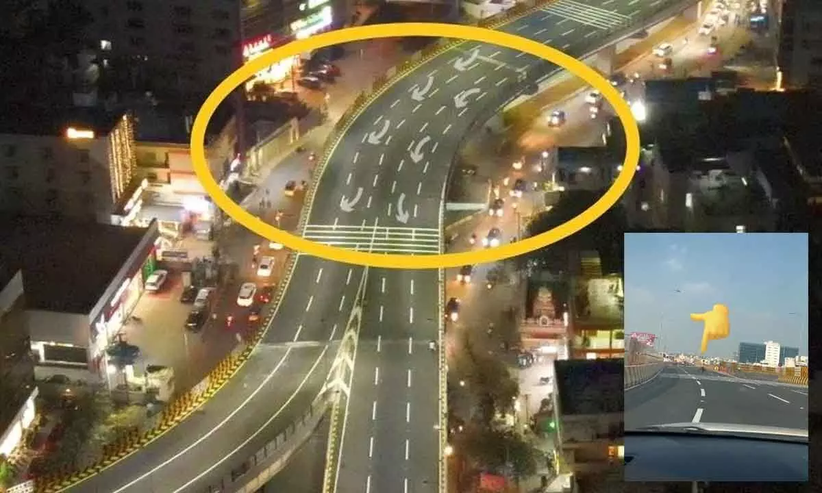 Kothaguda flyover: A masterpiece with faulty road design