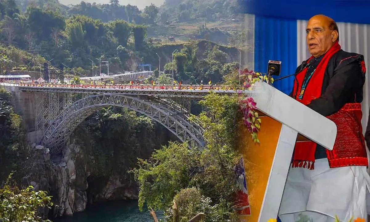 Amid LAC tension, Rajnath talks tough from Arunachal