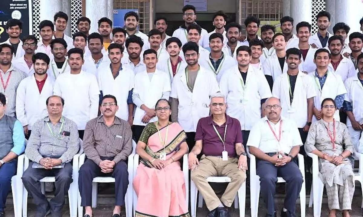 GITAM Students selected in campus drive conducted by Hetero Labs Ltd