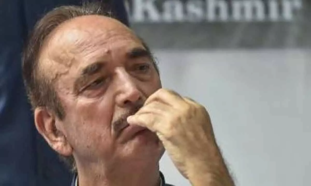 former state chief minister Ghulam Nabi Azad