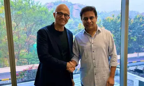 Microsoft CEO Satya Nadella meets KTR