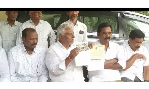 MLC Jeevan Reddy speaking to the media at Jagtial  on Friday