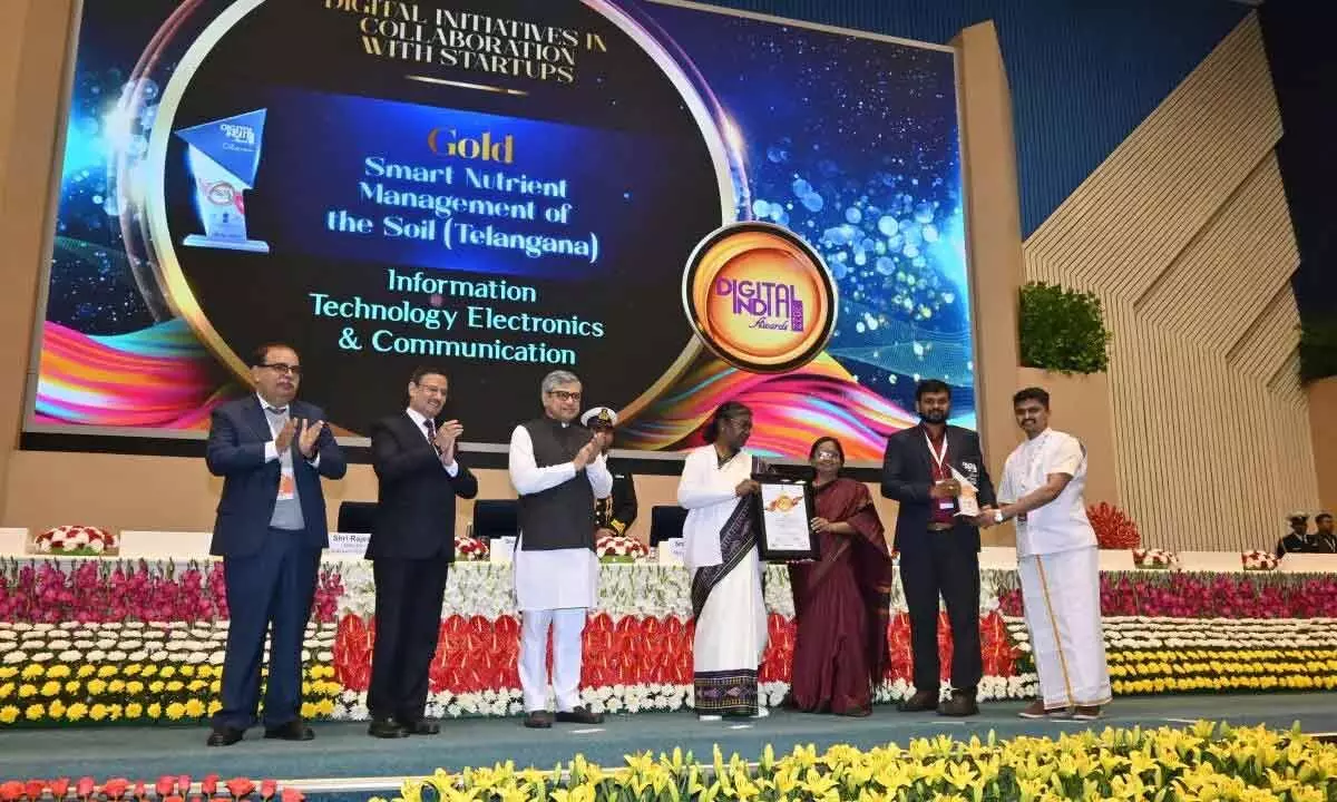 Telangana wins Gold Icon Award for soil testing tool