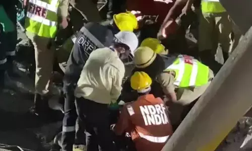 Worker killed as under-construction building collapses in Hyderabad
