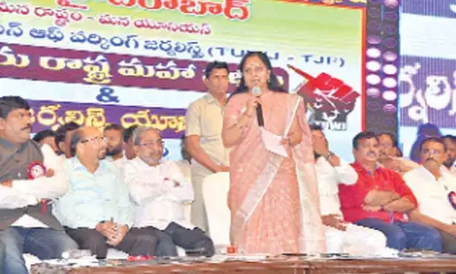 Grant funds for journalists welfare: Kavitha to Modi