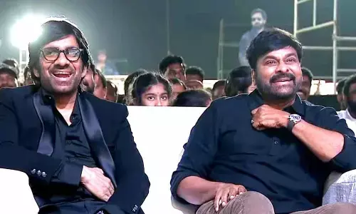 Mega Star Chiranjeevi and actor Ravi Teja