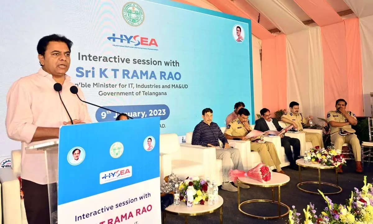 Telanganas Information Technology Minister K.T. Rama Rao