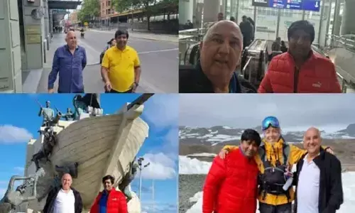 Indian duo travels seven continents in just three days.