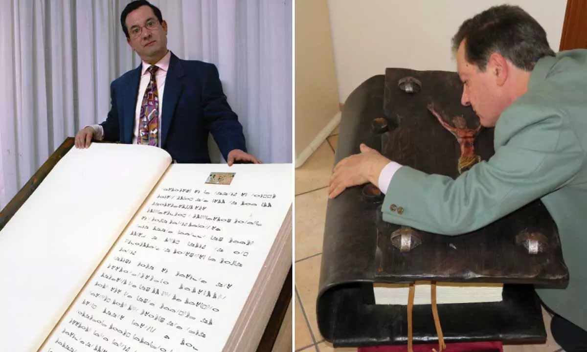 Man From Italy Sets Guinness World Record By Mirror Typing Books In Ancient Languages