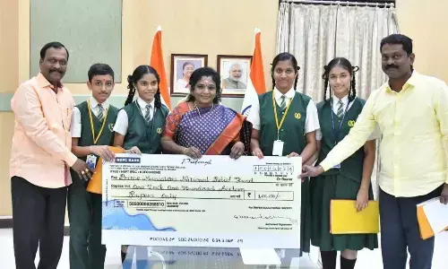 Triveni School donates Rs 1.6L for Jai Kisan- Jai Vignan programme