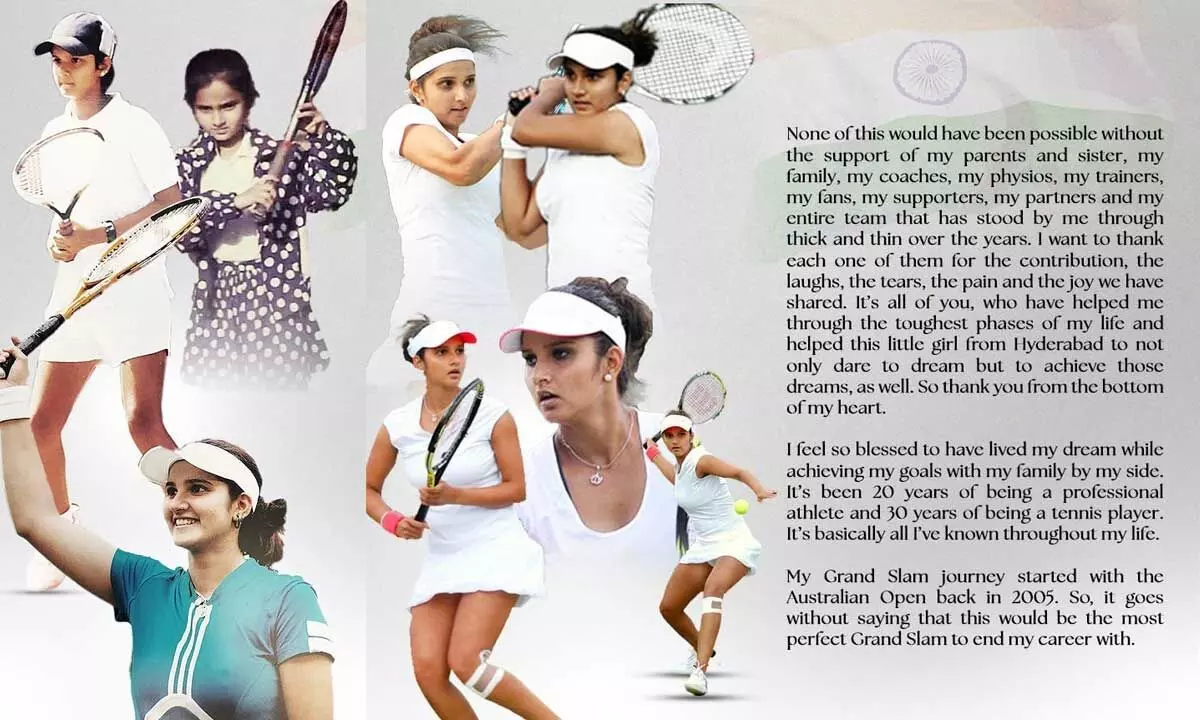 Sania Mirza has won 6 Grand Slam titles