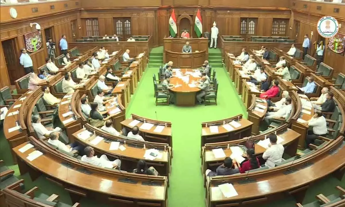Delhi Assembly session: House adjourned for 10 mts amid sloganeering by BJP, AAP MLAs