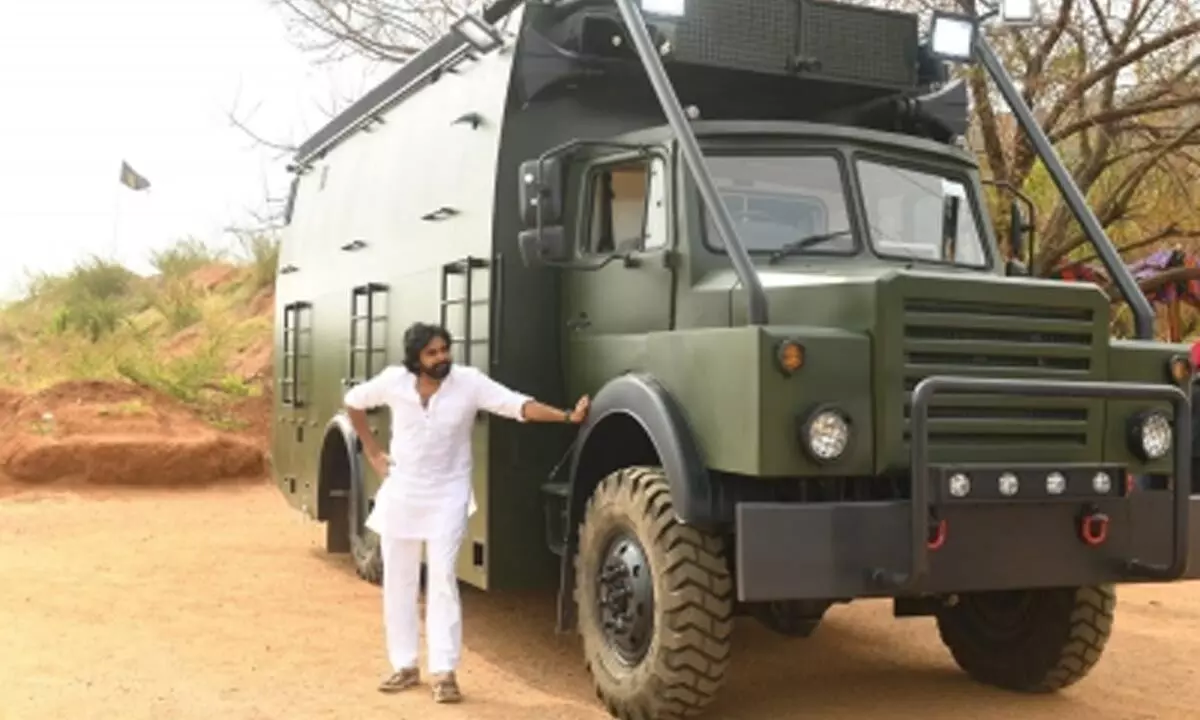 Pawan Kalyan to perform puja of his campaign vehicle at Telangana temple